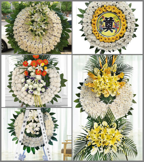 山东泰安岱岳区道朗镇薛岭村花圈速递